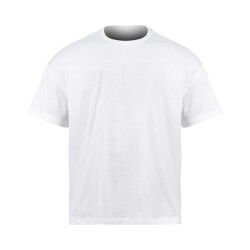 Premium Kalite Beyaz Basic Yaka Tişört 