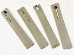 Kadife Kalem Kılıfı - Gri - 